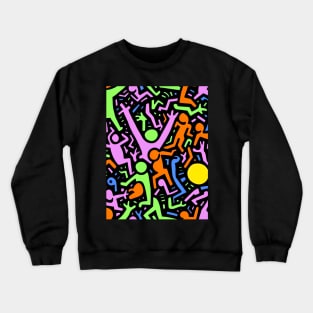 Celebrating Friendship - Graffiti  Abstract Art Crewneck Sweatshirt